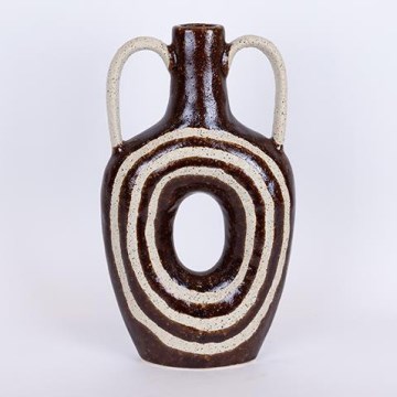 Керамічна ваза 39x21,8 коричневий