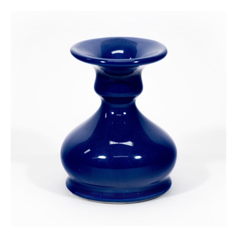 Керамічний свічник 8,5 см темно-синій