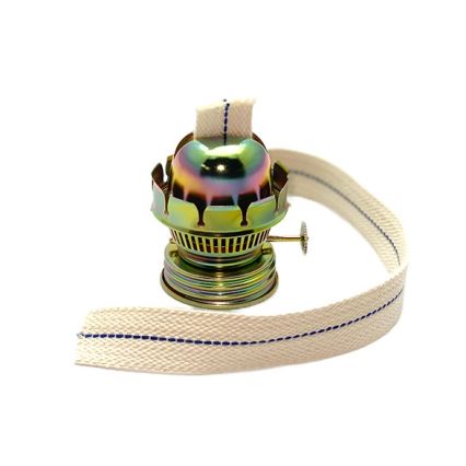 Керосинова лампа KLÁRA 34 см лісово-зелена