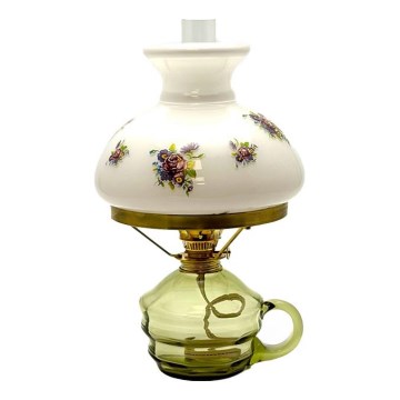 Керосиновая лампа KLÁRA 34 см, лесной зелёный