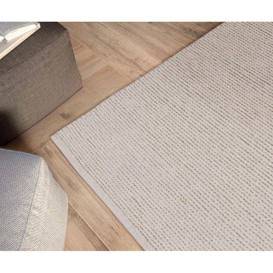 Килим FIR WOOL 120x170 cm 2600 g/m2 кремовий/натуральний