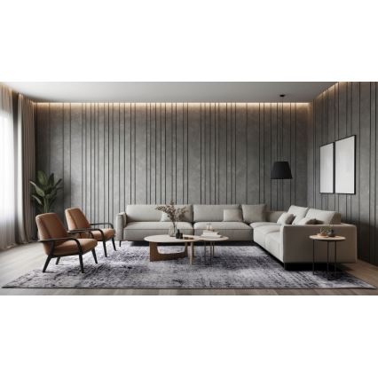 Килим SALAMANCA 67x120 см сірий/білий