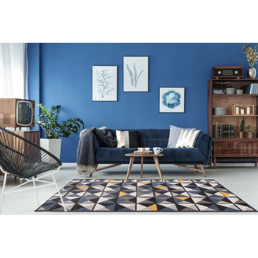 Килим SHIFT 120x160 см багатобарвний