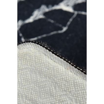 Килимок для ванної MARBLE 40x60 см чорний