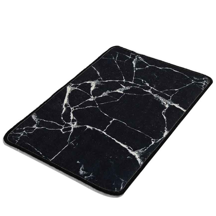 Килимок для ванної MARBLE 40x60 см чорний