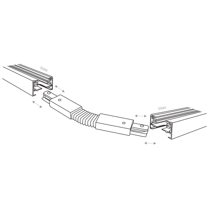 Кінцева частина планкового системи 1-фазна TRACER гнучка чорна
