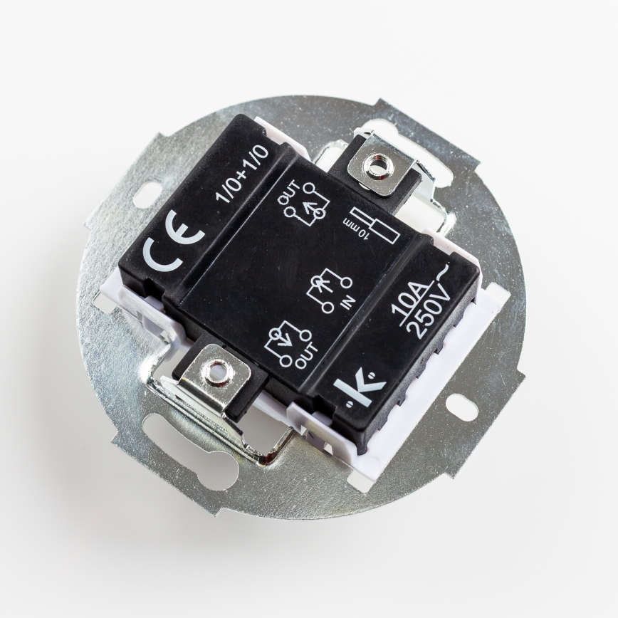 Кліклап - Ретро подвійна кнопка без рамки старо-рожева