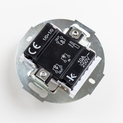 Кліклап - Ретро подвійна кнопка у рамці, сіра