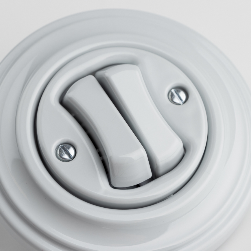 Кліклап - Ретро подвійна кнопка у рамці, сіра