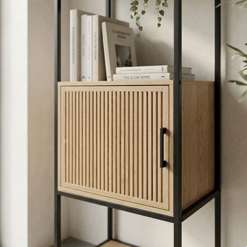 Книжный шкаф BAZO 43x153 см, коричневый