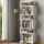 Книжный шкаф BLOK 165x60 см белый/коричневый