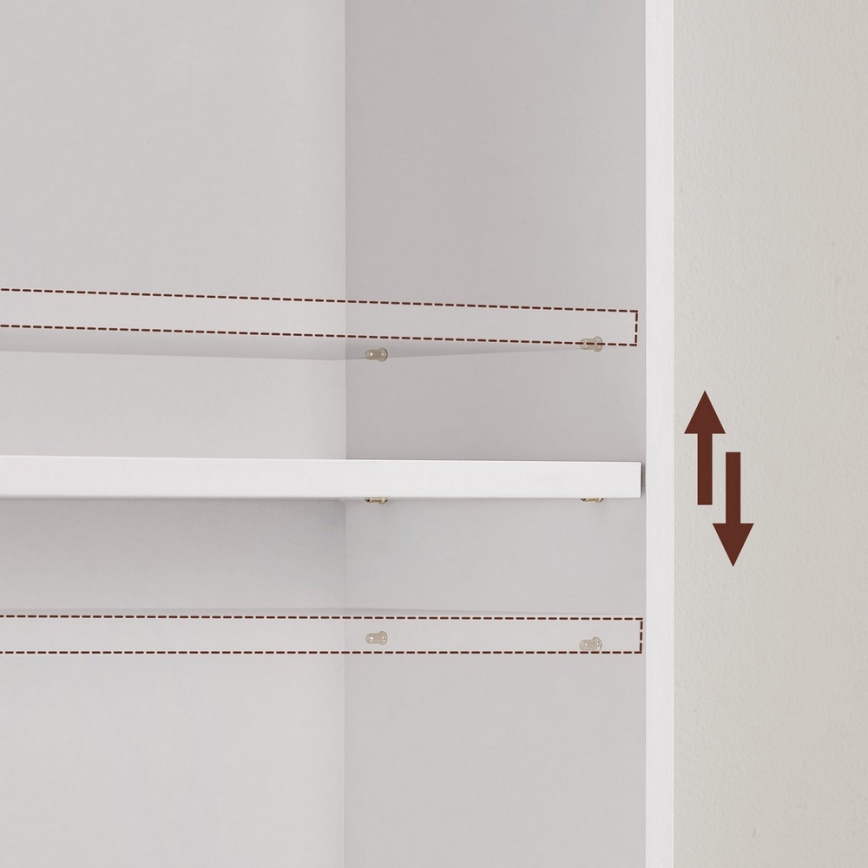 Книжный шкаф DOVARO белый