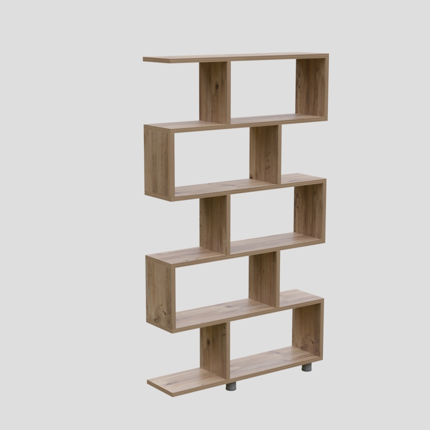 Книжный шкаф ELIF 156x90 см коричневый