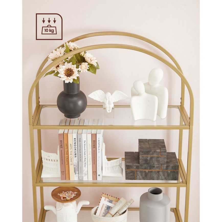 Книжный шкаф GLASY, золотой