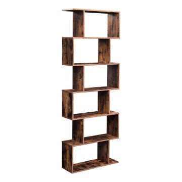 Книжный шкаф LIVARO коричневый