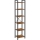 Книжный шкаф NAVARO 40×179×30 см коричневый/чёрный