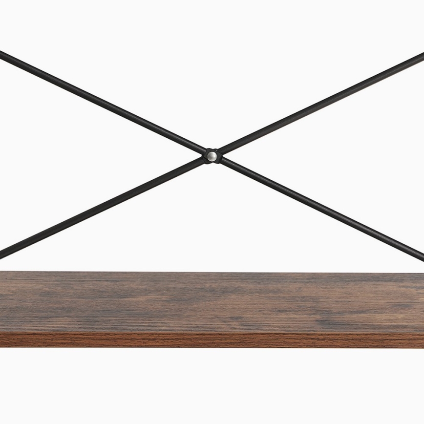 Книжный шкаф NAVARO коричневый/чёрный