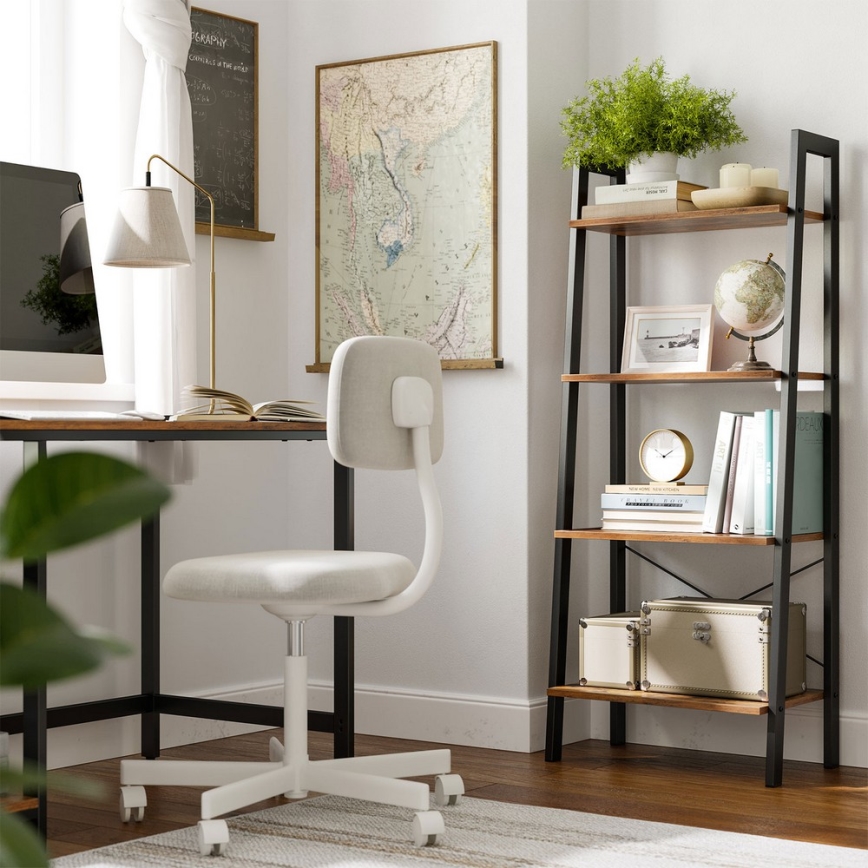 Книжный шкаф NAVARO коричневый/чёрный