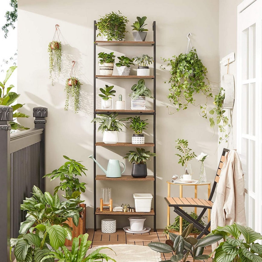 Книжный шкаф NAVARO коричневый/чёрный