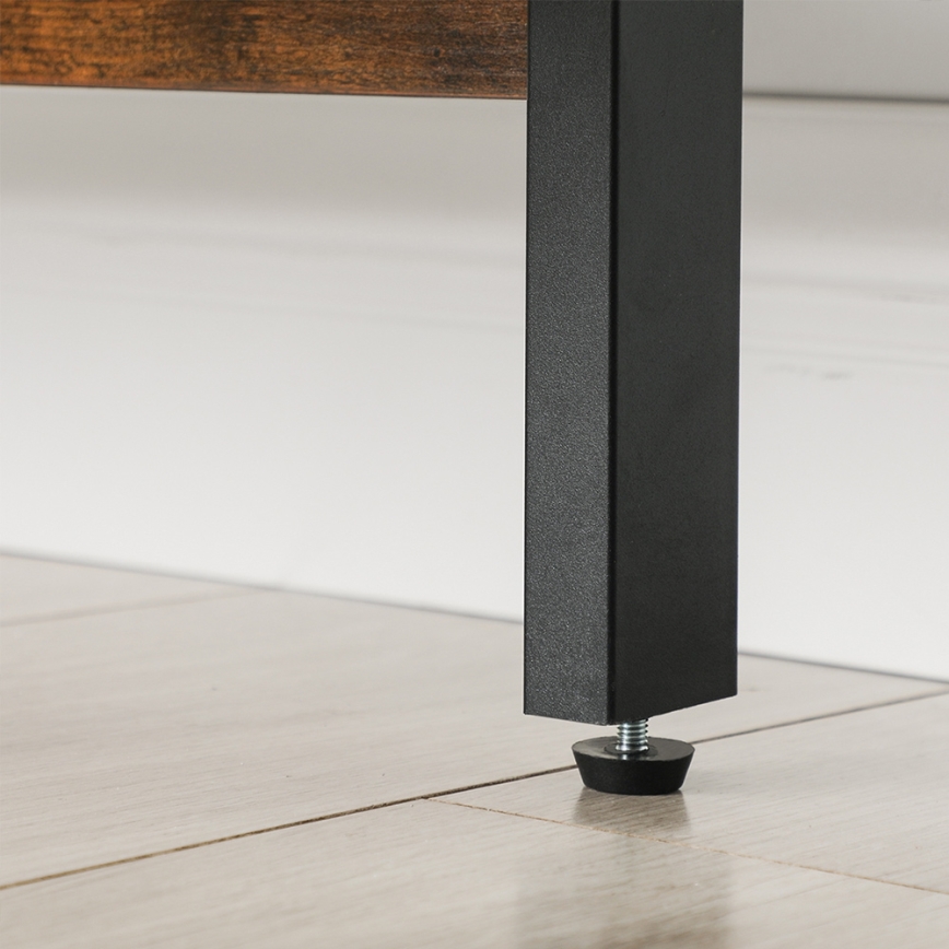 Книжный шкаф NAVARO коричневый/чёрный