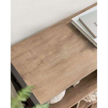 Книжный шкаф NAVARO коричневый/чёрный