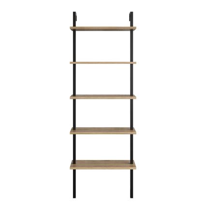Книжный шкаф PIANTE 174x60 см коричневый/черный