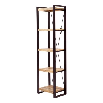 Книжный шкаф RETRO 200x60 см твердая древесина/дерево манго