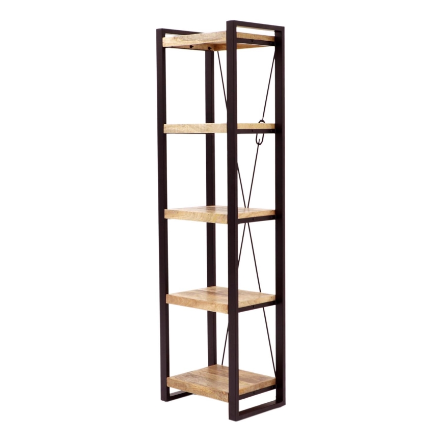 Книжный шкаф RETRO 200x60 см твердая древесина/дерево манго