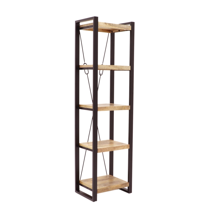 Книжный шкаф RETRO 200x60 см твердая древесина/дерево манго
