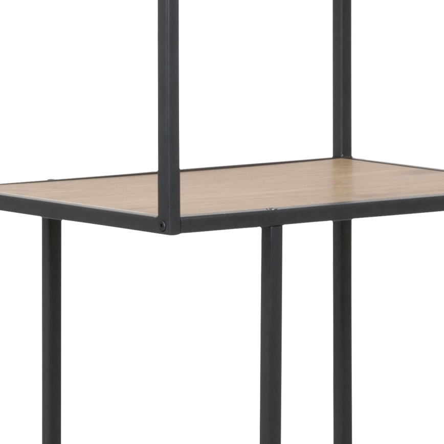 Книжный шкаф SARON дуб/чёрный