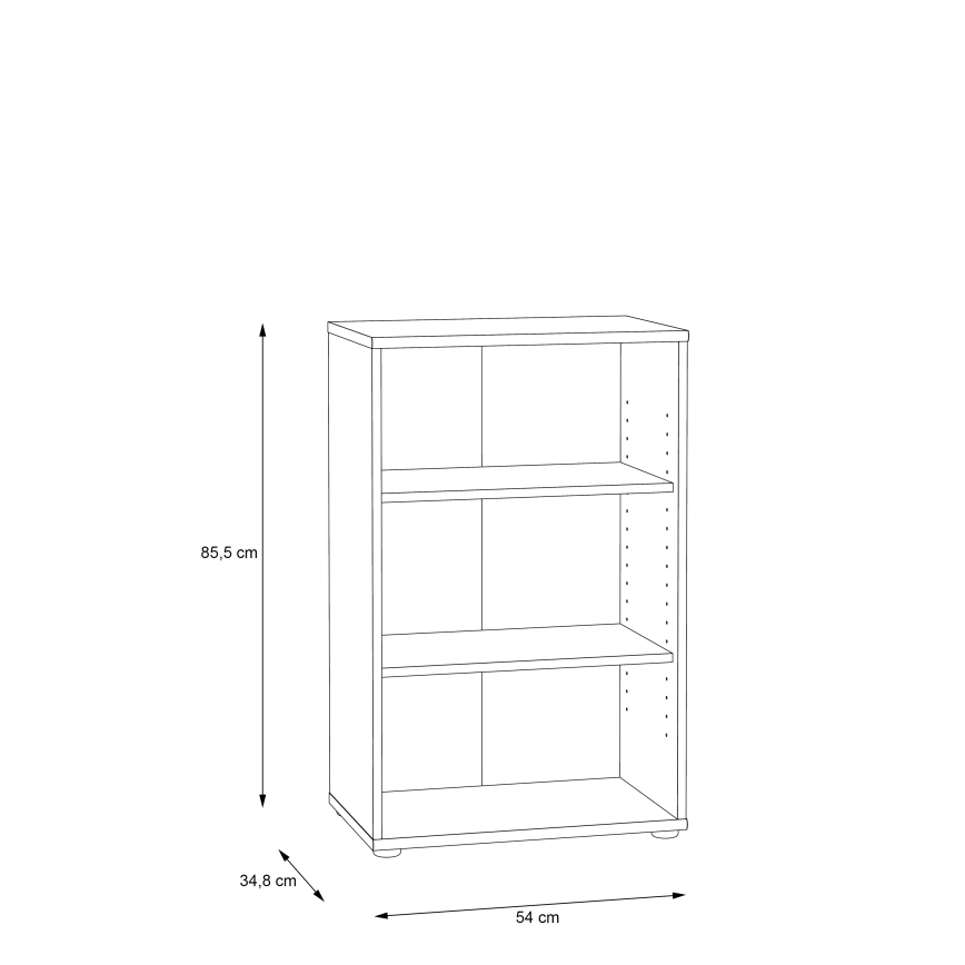 Книжный шкаф URAN дуб Artisan
