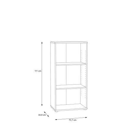 Книжный шкаф URAN — дуб Artisan