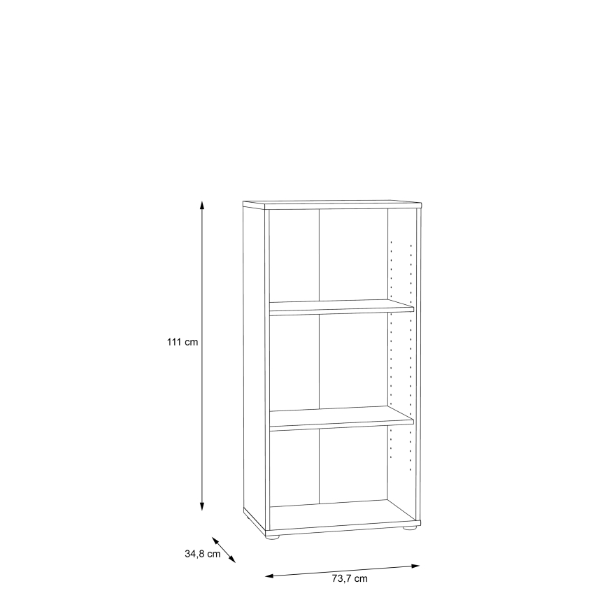 Книжный шкаф URAN — дуб Artisan