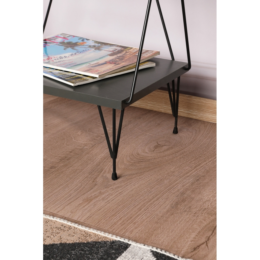 Книжкова шафа BALABAN 165x48 см антрацит/чорний