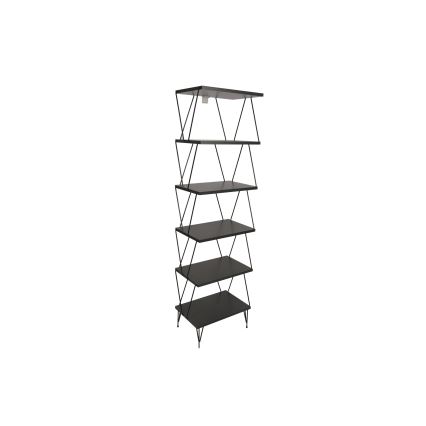 Книжкова шафа BALABAN 165x48 см антрацит/чорний