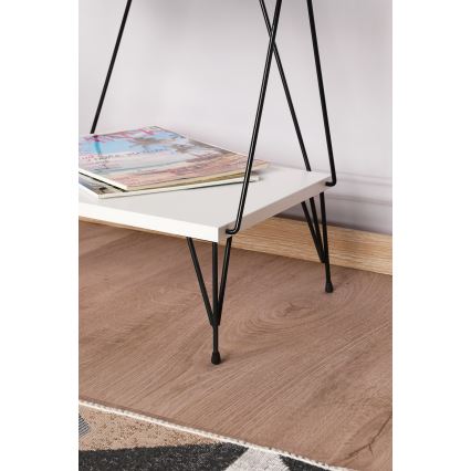 Книжкова шафа BALABAN 165x48 см білий/чорний