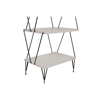 Книжкова шафа BALABAN 165x48 см білий/чорний