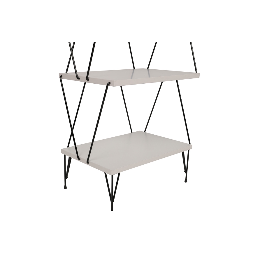 Книжкова шафа BALABAN 165x48 см білий/чорний