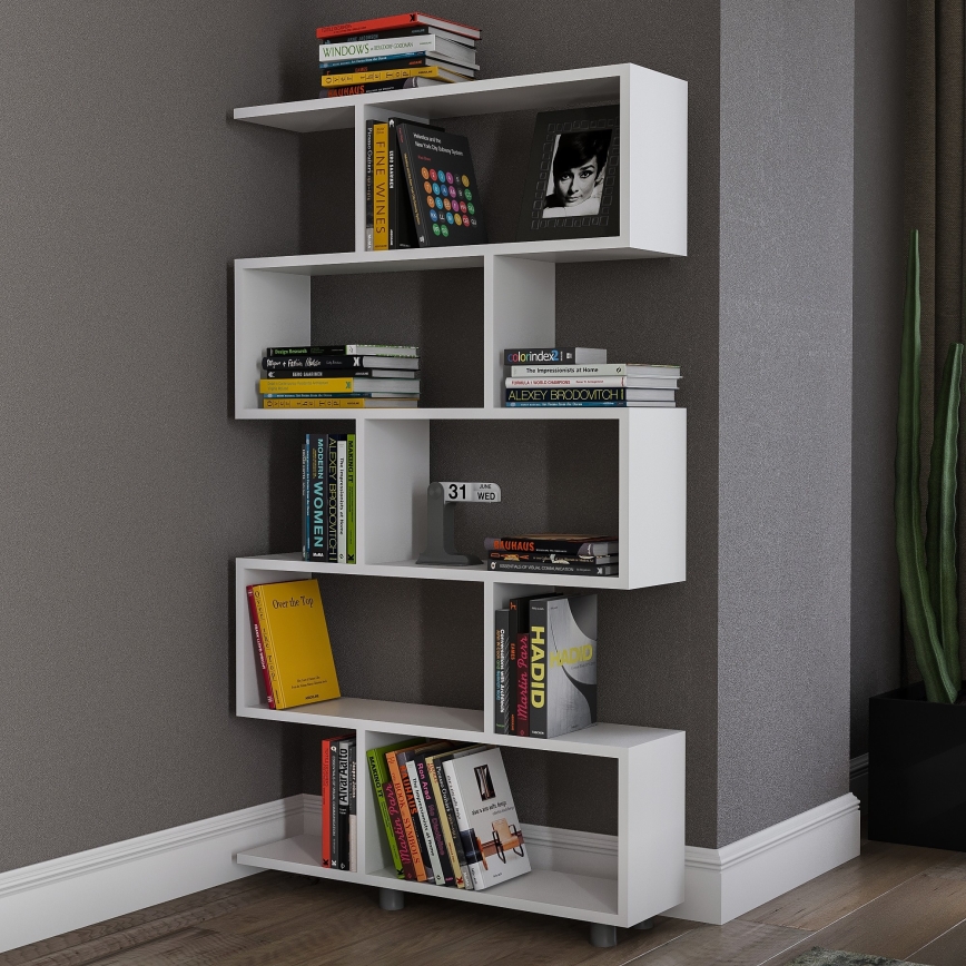 Книжкова шафа ELIF 156x90 см біла