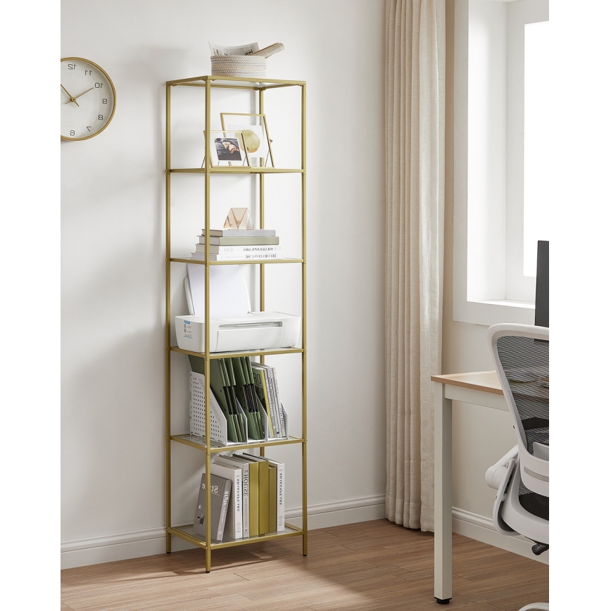 Книжкова шафа GLASY золота