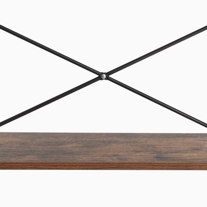 Книжкова шафа NAVARO коричнева/чорна