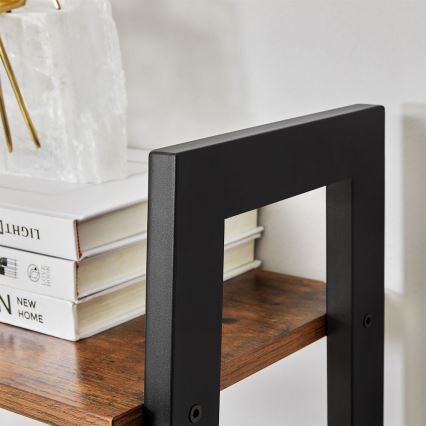 Книжкова шафа NAVARO коричнева/чорна