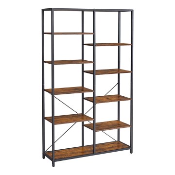 Книжкова шафа NAVARO коричнева/чорна