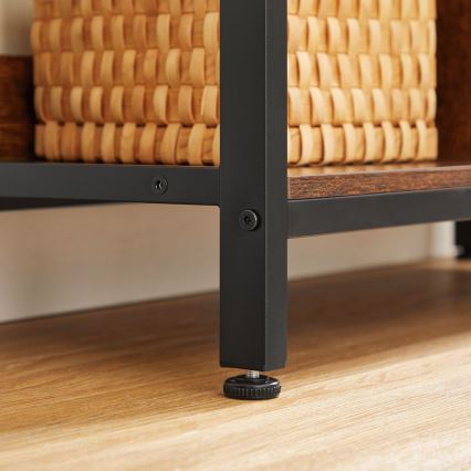 Книжкова шафа NAVARO коричнева/чорна