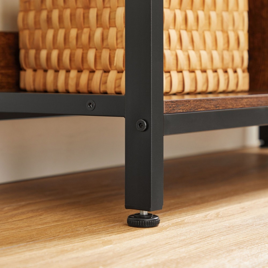 Книжкова шафа NAVARO коричнева/чорна