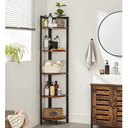 Книжкова шафа NAVARO коричнева/чорна