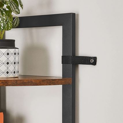 Книжкова шафа NAVARO коричнева/чорна