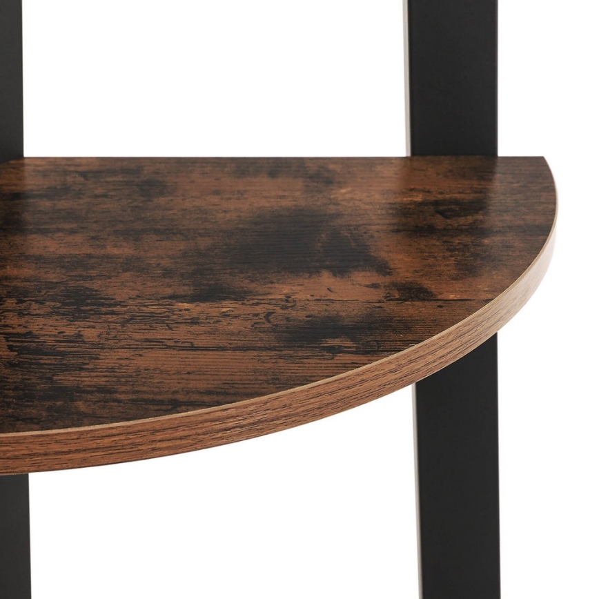 Книжкова шафа NAVARO коричнева/чорна