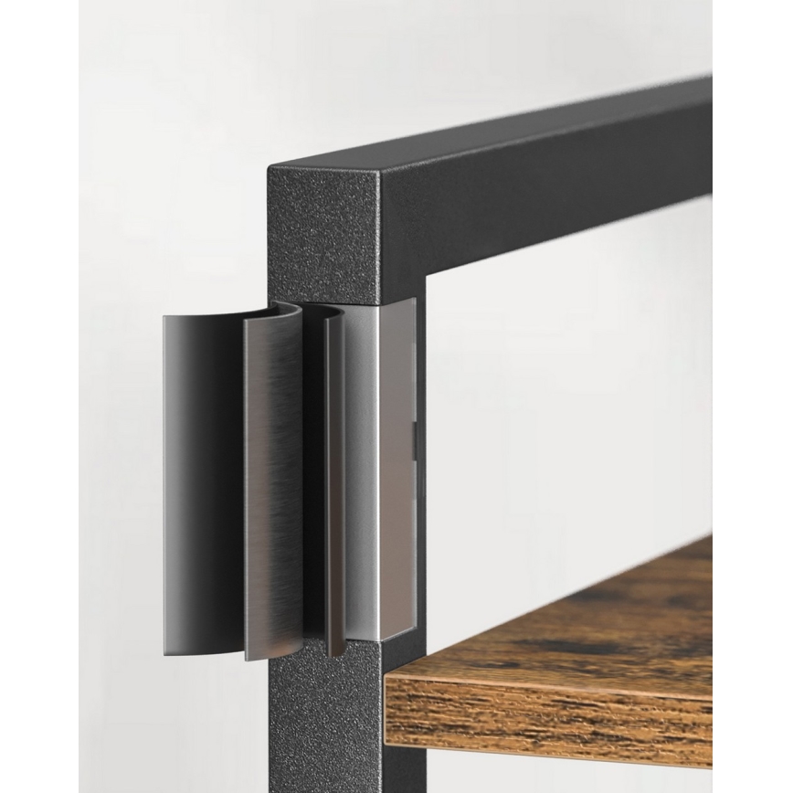 Книжкова шафа NAVARO коричнево/чорна