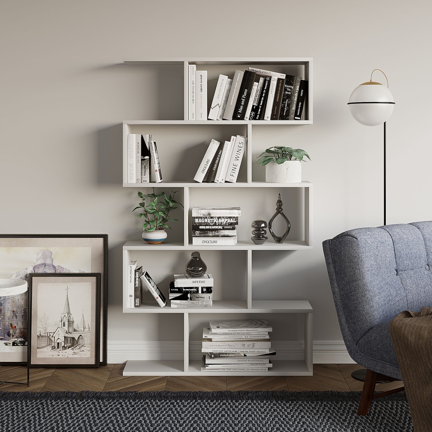 Книжкова шафа NILUFER 156x90 см білий